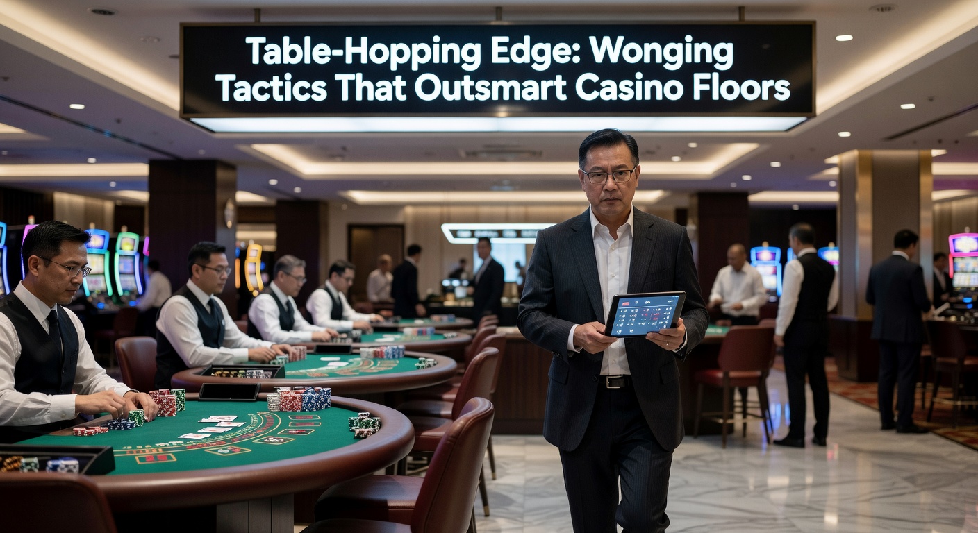 Casino-Überwachungszentrale mit Monitoren, die Tischaktivitäten tracken, während Spieler im Vordergrund wechseln
